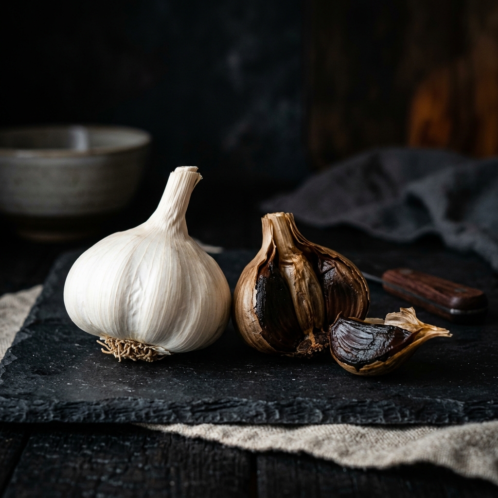 Raw vs Black Garlic